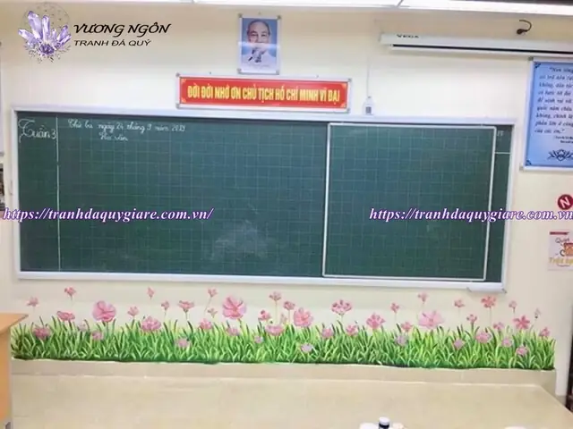 Dịch Vụ Vẽ Chân Tường Lớp Học Giảm Ngay 50k/m2 - Tranh Đá Quý ...