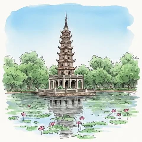 Tranh Vẽ Danh Lam Thắng Cảnh Đơn Giản Mà Ấn Tượng Nhất Tranh Vẽ Danh Lam Thắng Cảnh Hà Nội Dành Cho Người Yêu Hội Họa