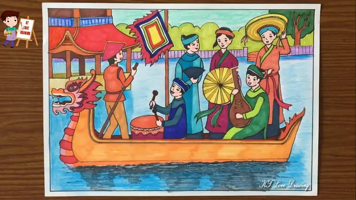Hình Ảnh Cho Tranh Vẽ Lễ Hội Hát Quan Họ: