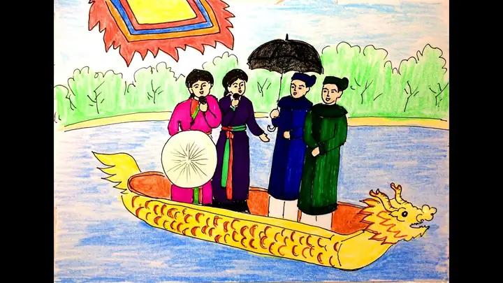 Hình Ảnh Cho Tranh Vẽ Lễ Hội Hát Quan Họ: