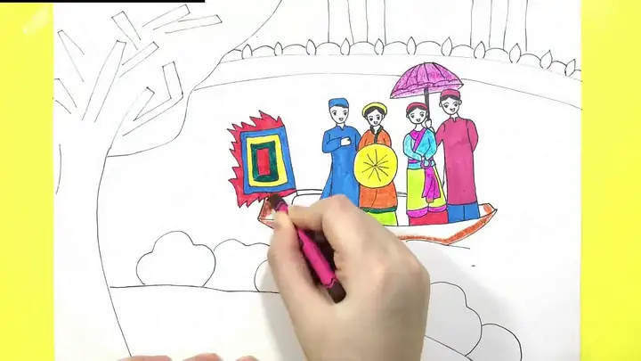 Hình Ảnh Cho Tranh Vẽ Lễ Hội Hát Quan Họ:
