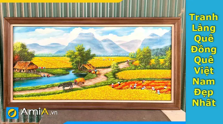 100+ Bức Tranh Làng Quê Đồng Quê Việt Nam Đẹp Nhất 2022