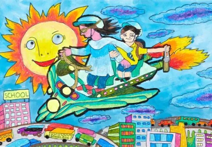 Tổng Hợp 15+ Mẫu Tranh Thành Phố Tương Lai Đẹp Nhất Của Học Sinh