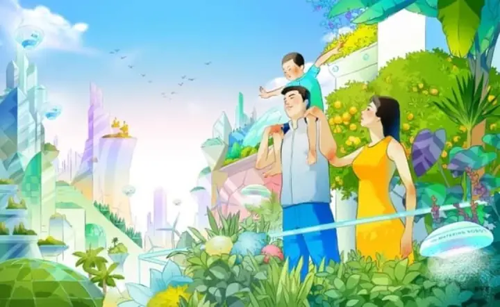 Tổng Hợp 15+ Mẫu Tranh Thành Phố Tương Lai Đẹp Nhất Của Học Sinh