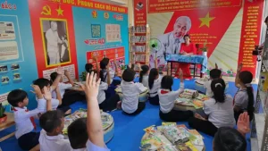Đài Phát Thanh Truyền Hình Kiên Giang Trực Tiếp Ghi Hình Không Gian Văn Hóa Hồ Chí Minh Của Trường Tiểu Học Vĩnh Bình Bắc 3.