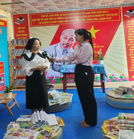 Đài Phát Thanh Truyền Hình Kiên Giang Trực Tiếp Ghi Hình Không Gian Văn Hóa Hồ Chí Minh Của Trường Tiểu Học Vĩnh Bình Bắc 3. Đài Phát Thanh Truyền Hình Kiên Giang Trực Tiếp Ghi Hình Không Gian Văn Hóa Hồ Chí Minh Của Trường Tiểu Học Vĩnh Bình Bắc 3.