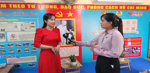 Đài Phát Thanh Truyền Hình Kiên Giang Trực Tiếp Ghi Hình Không Gian Văn Hóa Hồ Chí Minh Của Trường Tiểu Học Vĩnh Bình Bắc 3. Đài Phát Thanh Truyền Hình Kiên Giang Trực Tiếp Ghi Hình Không Gian Văn Hóa Hồ Chí Minh Của Trường Tiểu Học Vĩnh Bình Bắc 3.
