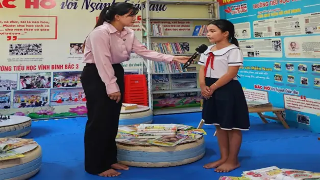 Đài Phát Thanh Truyền Hình Kiên Giang Trực Tiếp Ghi Hình Không Gian Văn Hóa Hồ Chí Minh Của Trường Tiểu Học Vĩnh Bình Bắc 3. Đài Phát Thanh Truyền Hình Kiên Giang Trực Tiếp Ghi Hình Không Gian Văn Hóa Hồ Chí Minh Của Trường Tiểu Học Vĩnh Bình Bắc 3.