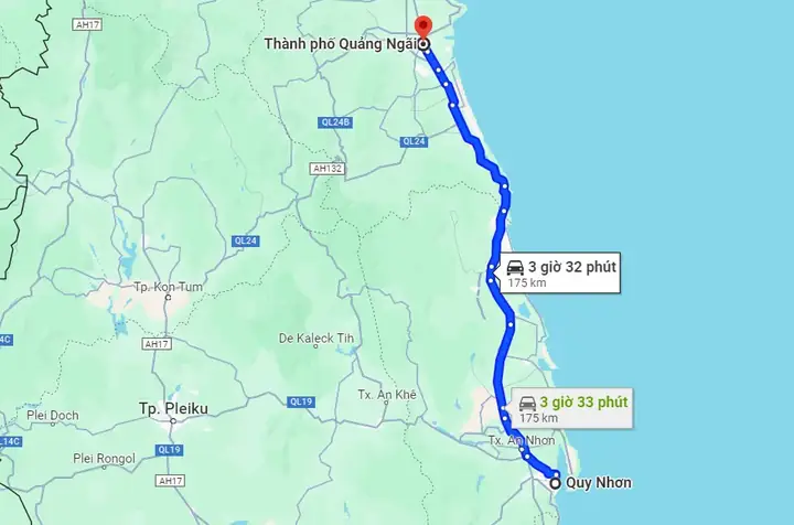 Từ Quy Nhơn Đi Quảng Ngãi Bao Nhiêu Km? Từ Quy Nhơn Đi Quảng Ngãi Bao Nhiêu Km?
