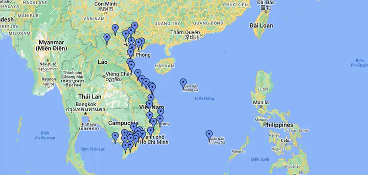 Bản Đồ Tuyến Điểm Du Lịch Việt Nam Chi Tiết 2025: Khám Phá ...