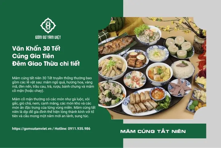 Văn Khấn 30 Tết Cúng Gia Tiên Đêm Giao Thừa Chi Tiết Nhất 2025