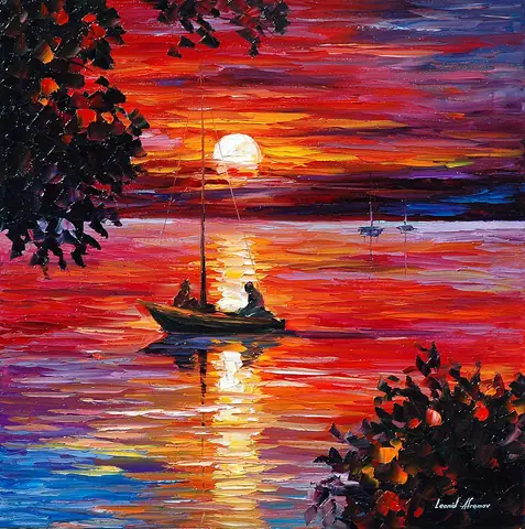 Những Mẫu Vẽ Hoàng Hôn Tham Khảo