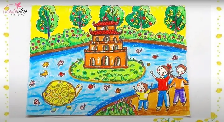 Hướng Dẫn Vẽ Tranh Phong Cảnh Hà Nội Đơn Giản Đẹp Lung Linh