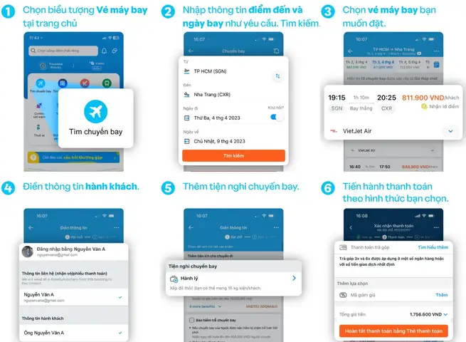 Các Bước Đặt Vé Máy Bay Đà Nẵng Đi Vinh Giá Rẻ Trên Traveloka