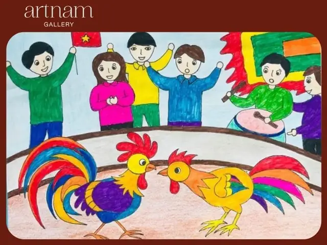 Tranh Vẽ Các Trò Chơi Dân Gian Khác