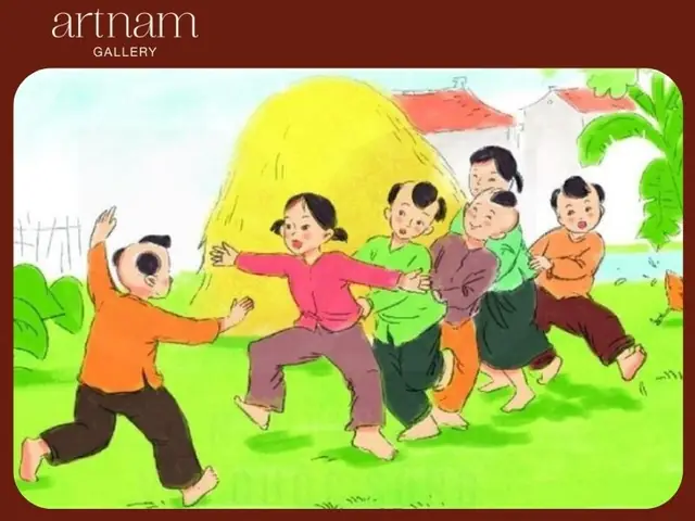 Tranh Vẽ Trò Rồng Rắn Lên Mây