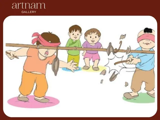 Tranh Vẽ Các Trò Chơi Dân Gian Khác