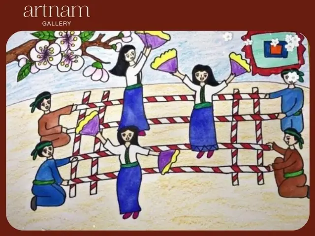 Tranh Vẽ Trò Nhảy Sạp