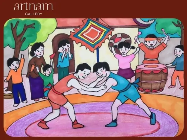 Tranh Vẽ Các Trò Chơi Dân Gian Khác