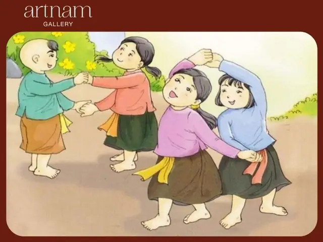 Tranh Vẽ Các Trò Chơi Dân Gian Khác