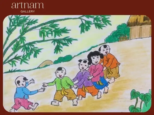 Tranh Vẽ Trò Rồng Rắn Lên Mây