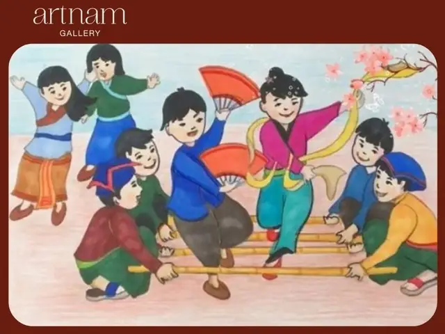 Tranh Vẽ Trò Nhảy Sạp