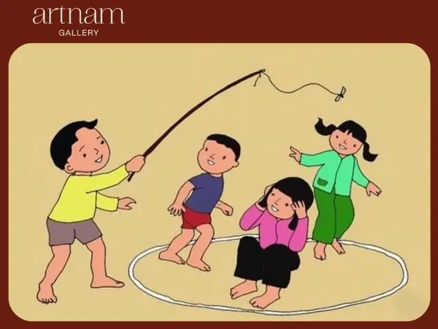 Tranh Vẽ Các Trò Chơi Dân Gian Khác