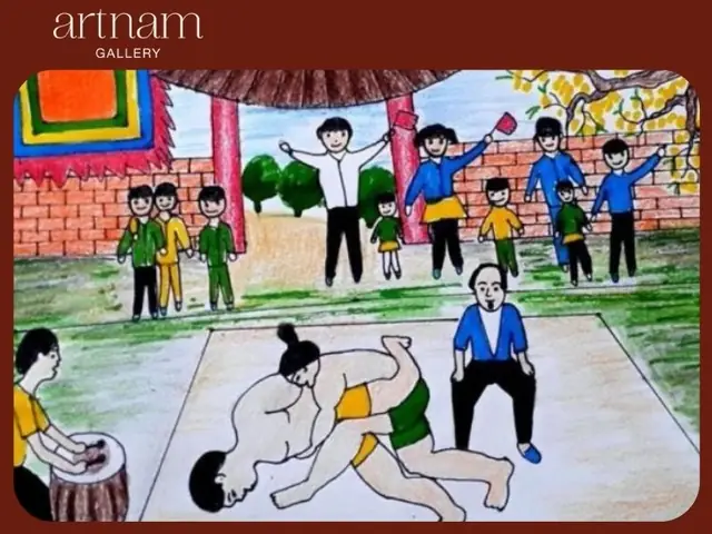 Tranh Vẽ Các Trò Chơi Dân Gian Khác
