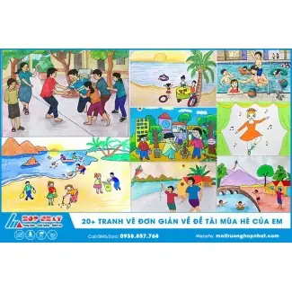Chia Sẻ 20+ Tranh Vẽ Đơn Giản Về Đề Tài Mùa Hè Của Em