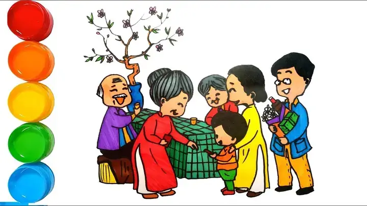 Vẽ Tranh Ngày Tết Đơn Giản 2024: Hướng Dẫn Từ A-z - Vihema ...