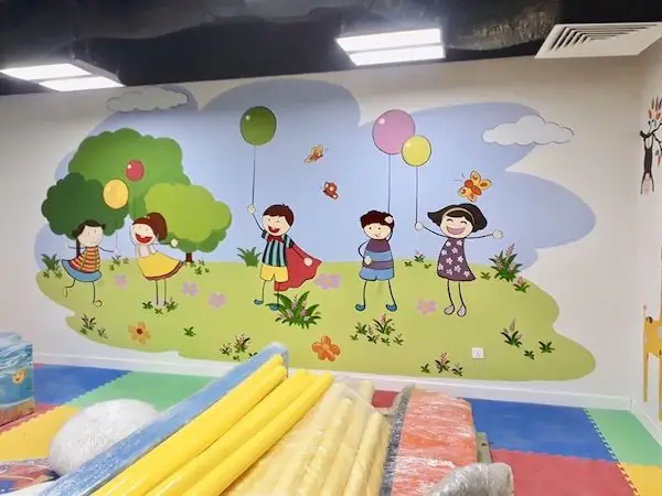 50 Mẫu Vẽ Tranh Tường Mầm Non Đẹp Ngộ Nghĩnh Đáng Yêu - Minh ...