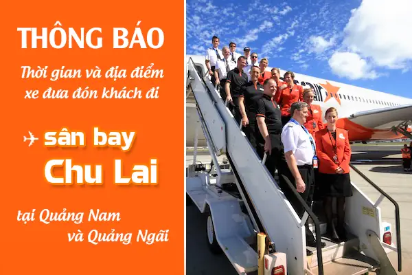 Jetstar: Xe Đưa Đón Miễn Phí Tại Sân Bay Chu Lai