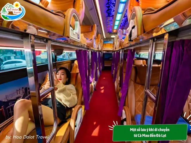 Một Số Lưu Ý Khi Di Chuyển Từ Cà Mau Đến Đà Lạt