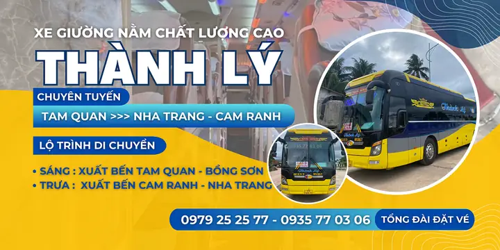 Thông Tin Nhà Xe Thành Lý Hoài Nhơn