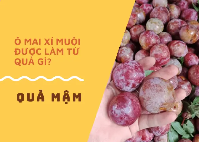 Ô Mai Xí Muội Được Làm Từ Trái Mận