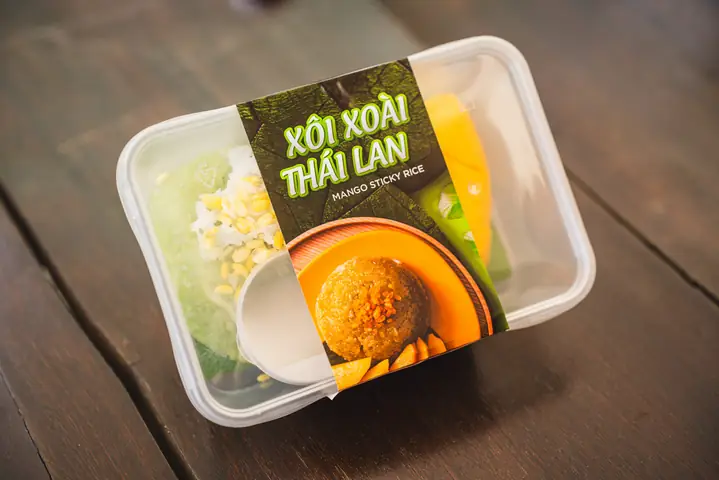 Cách Làm Món Xôi Xoài Ở Sân Bay Thái Lan