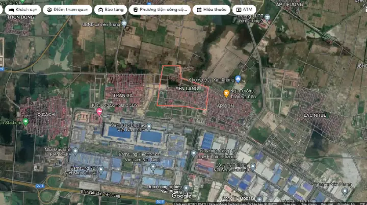Đất Đấu Giá Yên Lãng- Yên Trung- Yên Phong