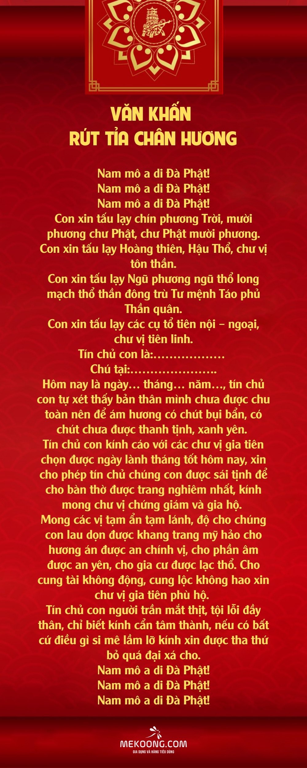 bài cúng bao sái bàn thờ - Hình 2