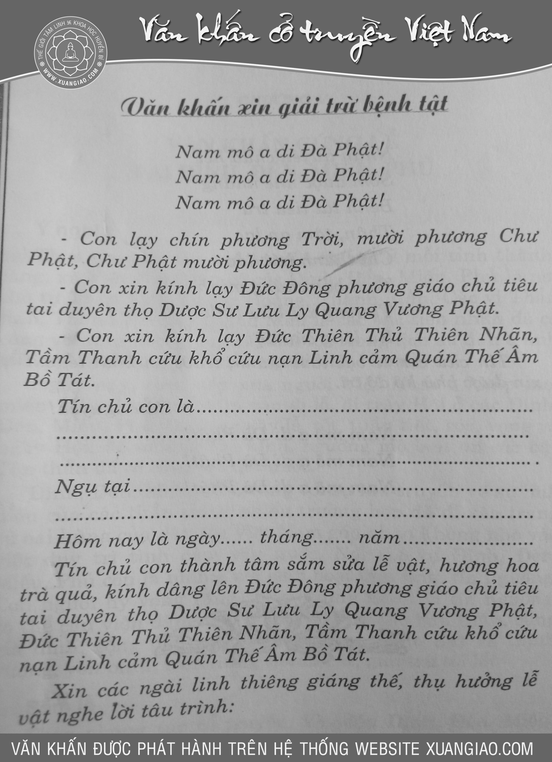 bài cúng cầu an cho người bệnh - Hình 2