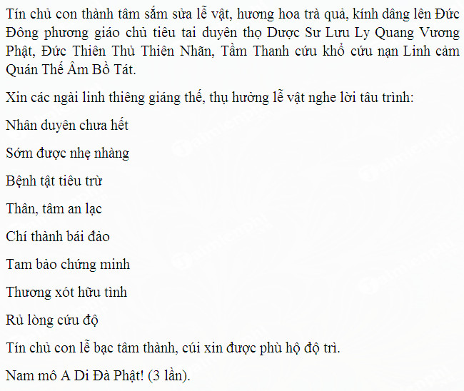 bài cúng cầu an cho người bệnh - Hình 4