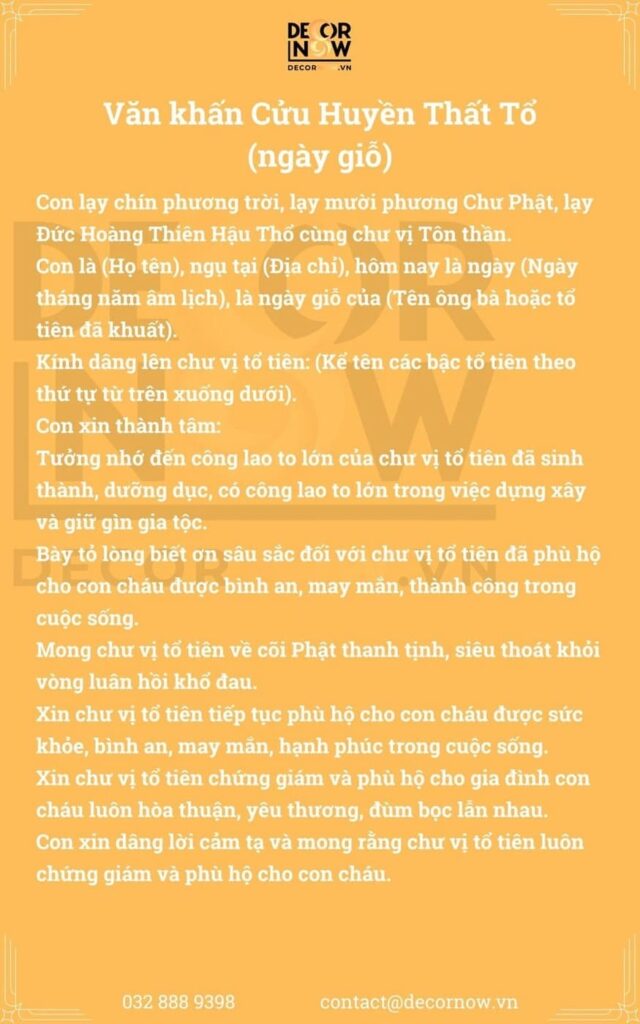 bài cúng cửu huyền - Hình 3