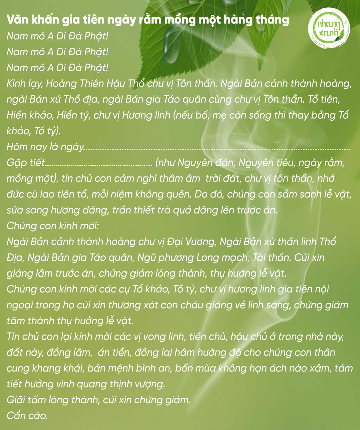 bài cúng gia tiên hàng ngày - Hình 2