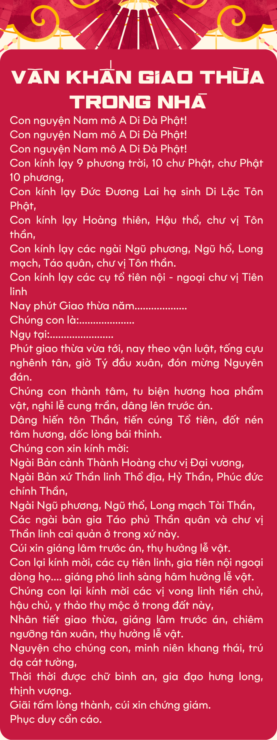 bài cúng giao thừa năm ất tỵ 2025 - Hình 1