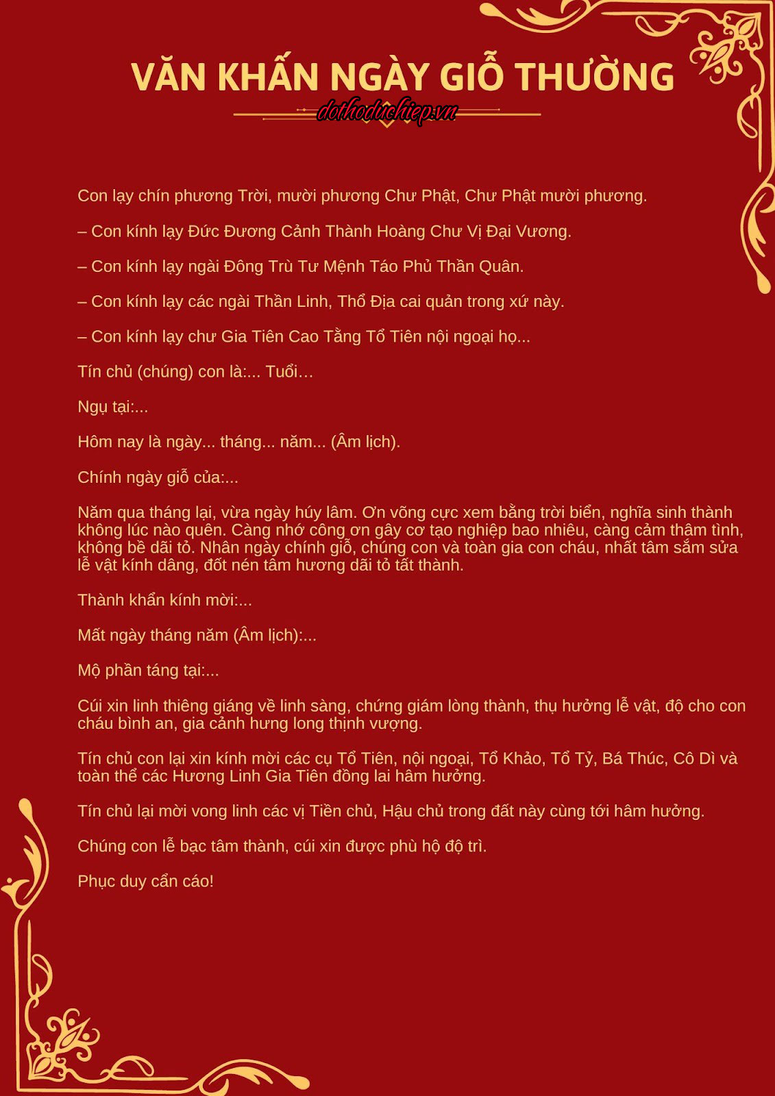 bài cúng giỗ - Hình 4