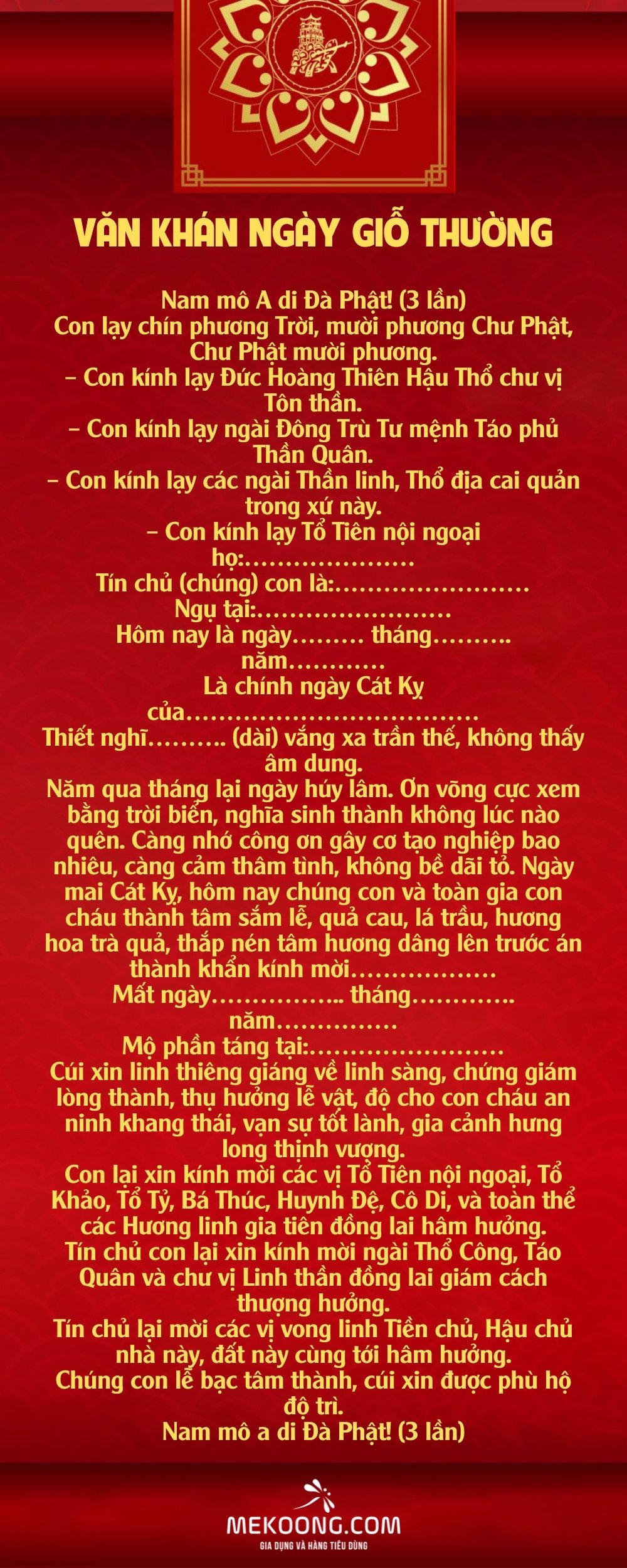 bài cúng giỗ bố