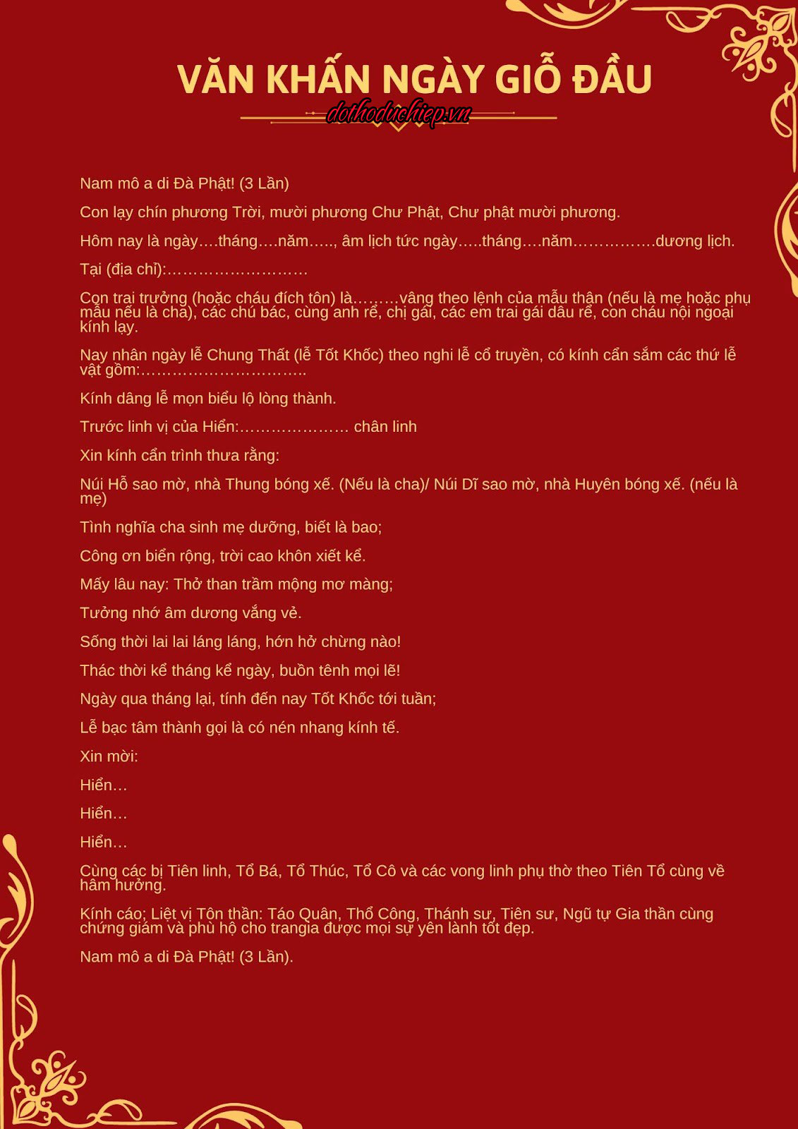 bài cúng giỗ mẹ - Hình 3