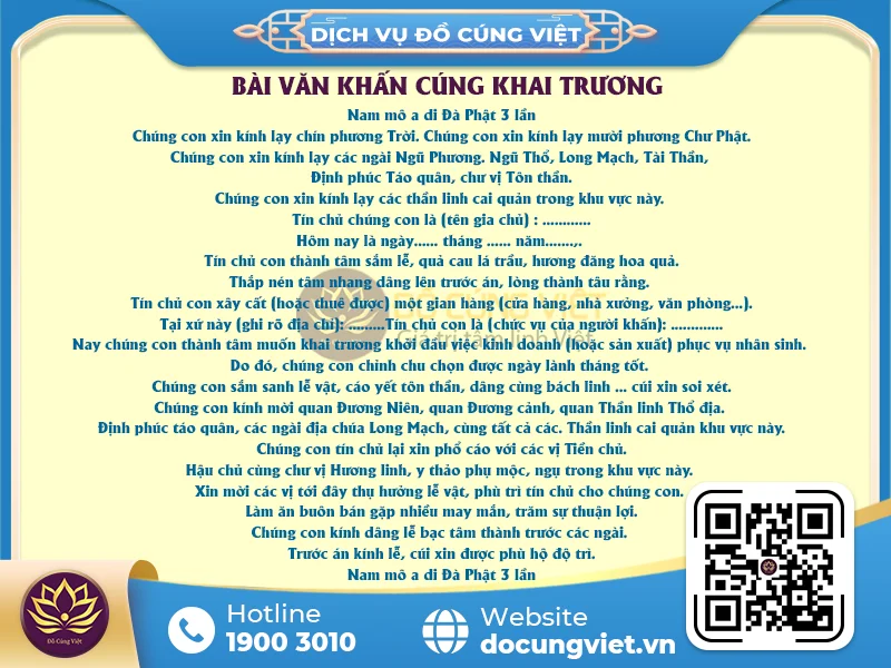 bài cúng khai trương - Hình 3
