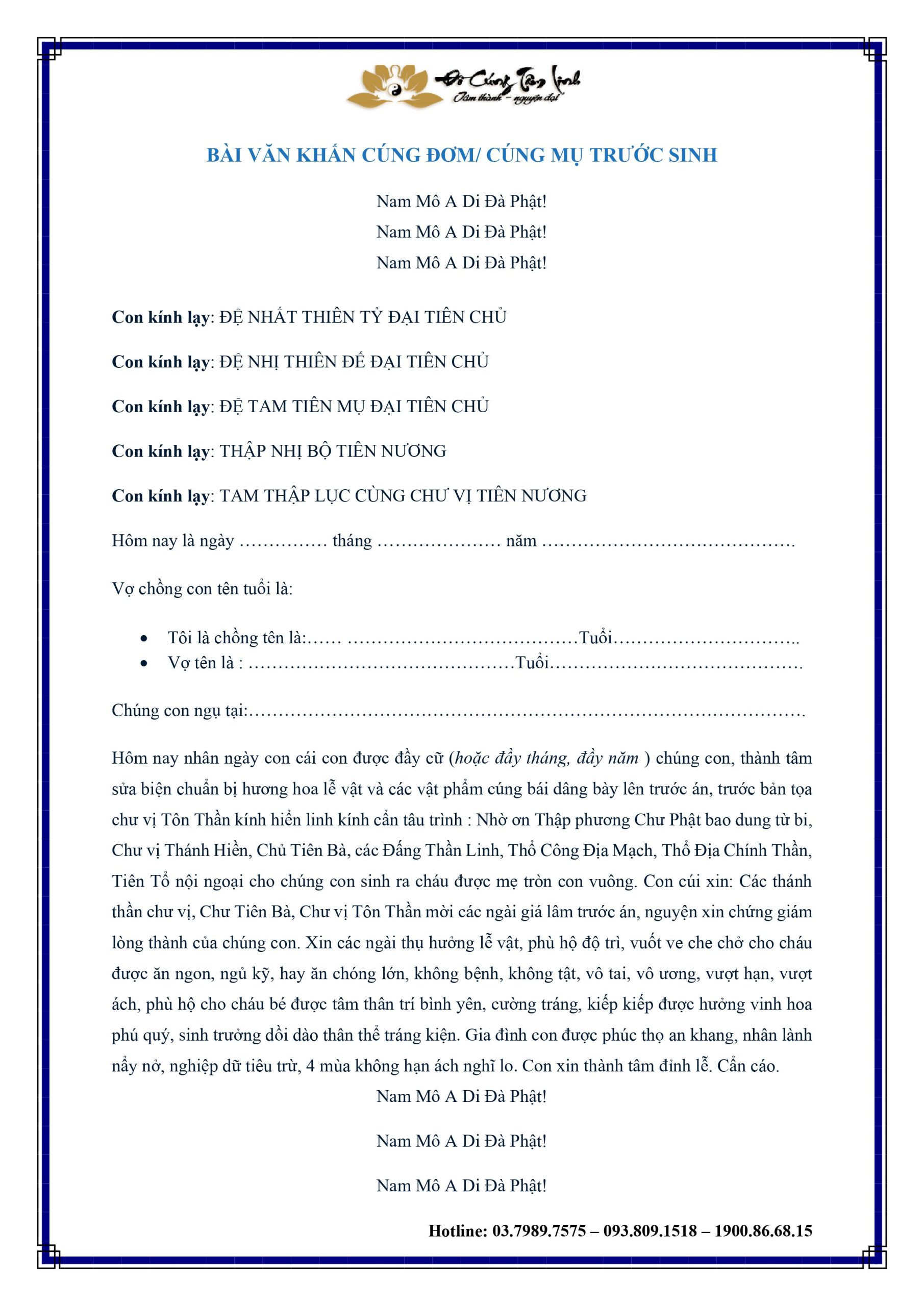 bài cúng mụ - Hình 5