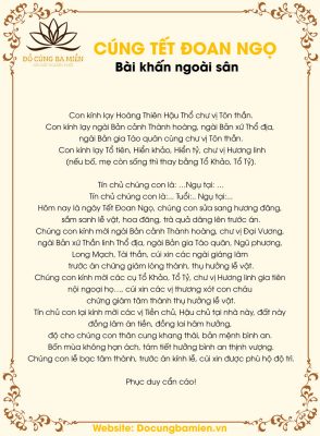 bai cúng mùng 5 tháng 5 - Hình 1