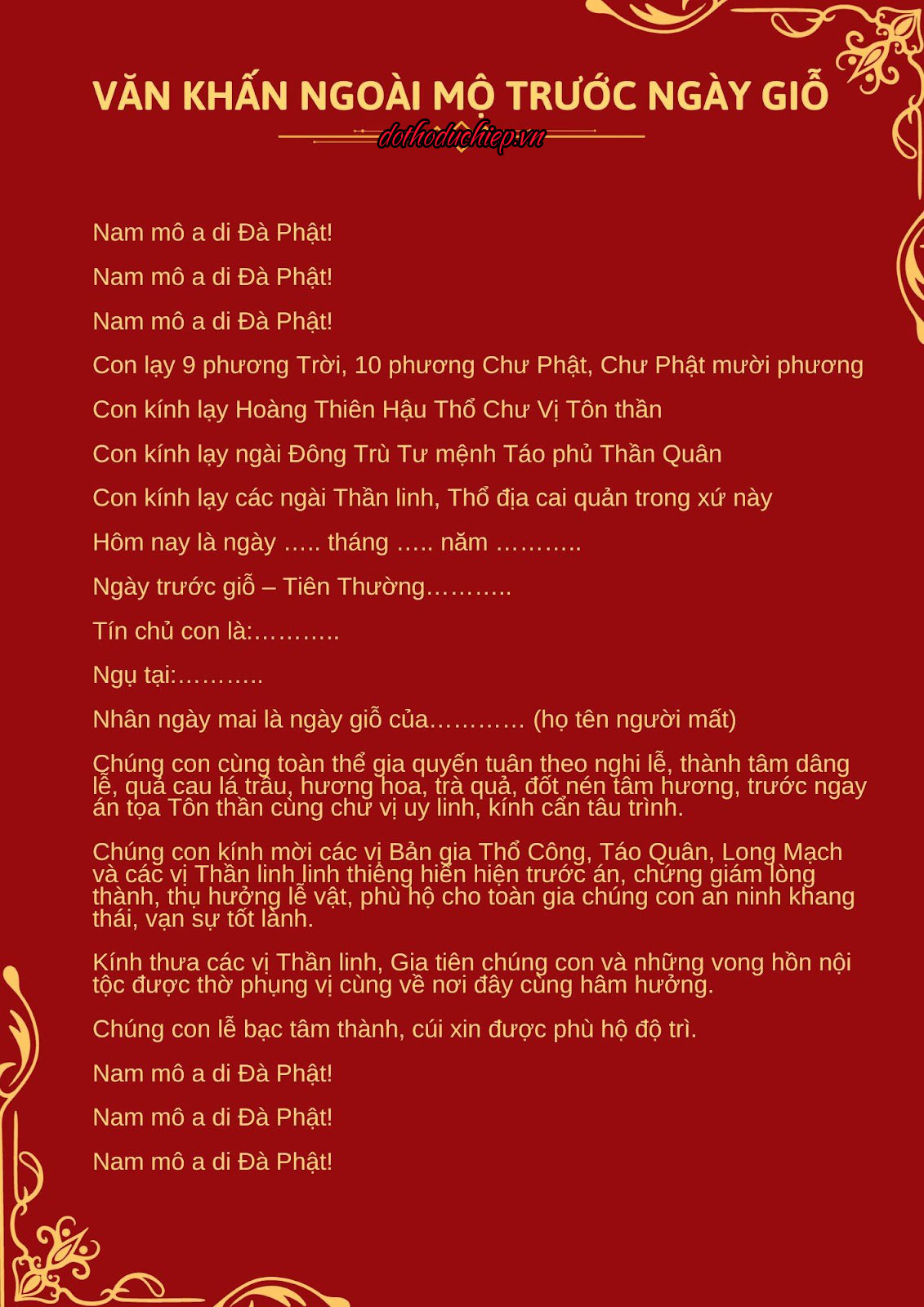 bài cúng ngày giỗ - Hình 4